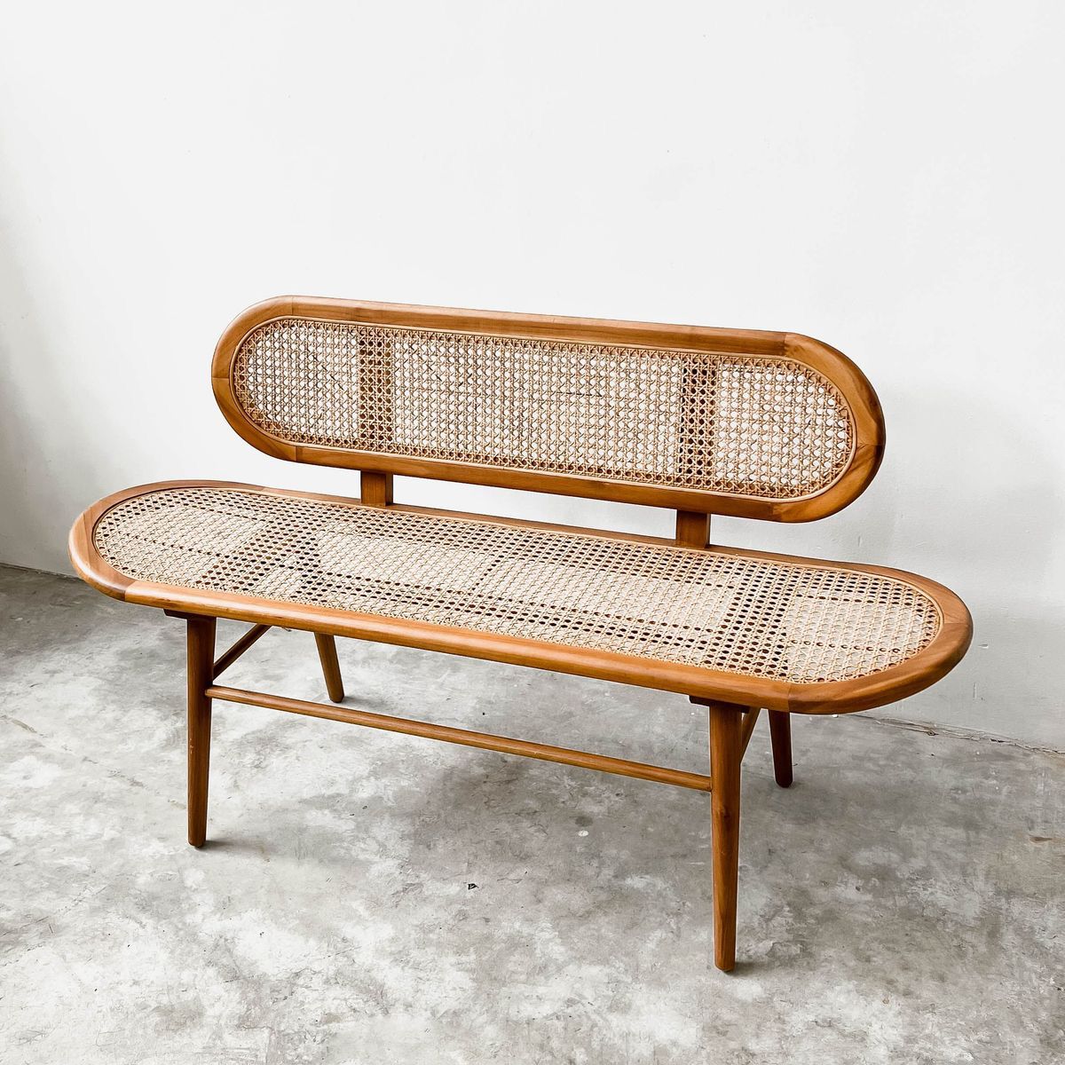 Rattan bench 1